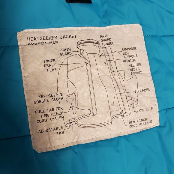 THE NORTH FACE Jacket GIRLS 10-12 Blue Colors Geometric Hooded Full Zip HYVENT - Picture 7 of 11